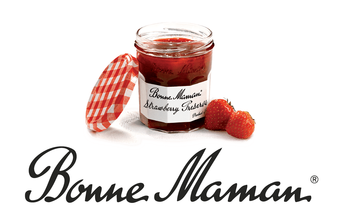 The logo of Bonne maman