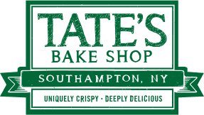 The logo of Tates bake shop southampton